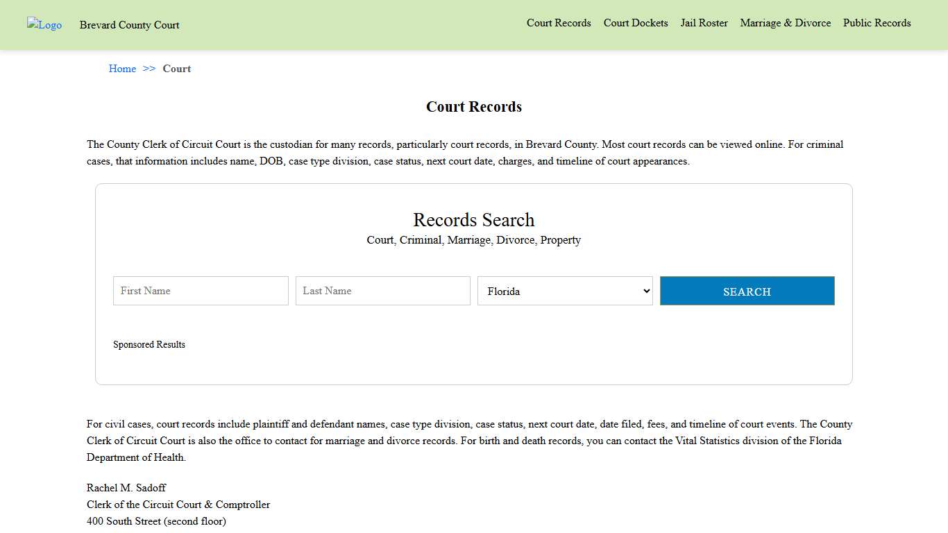 Court Records Brevard County Court